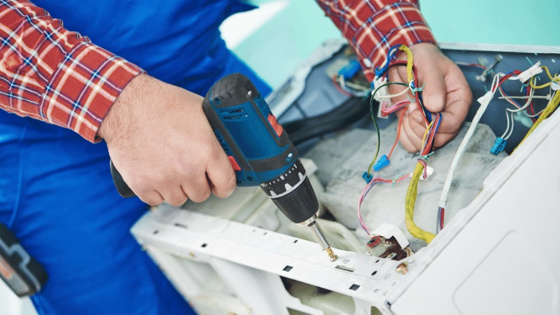 Ankara Termoteknik Termoteknik çamaşır makinesi kart tamiri – Su almama arızası orijinal parça ile giderildi. - Teknik servis örneği